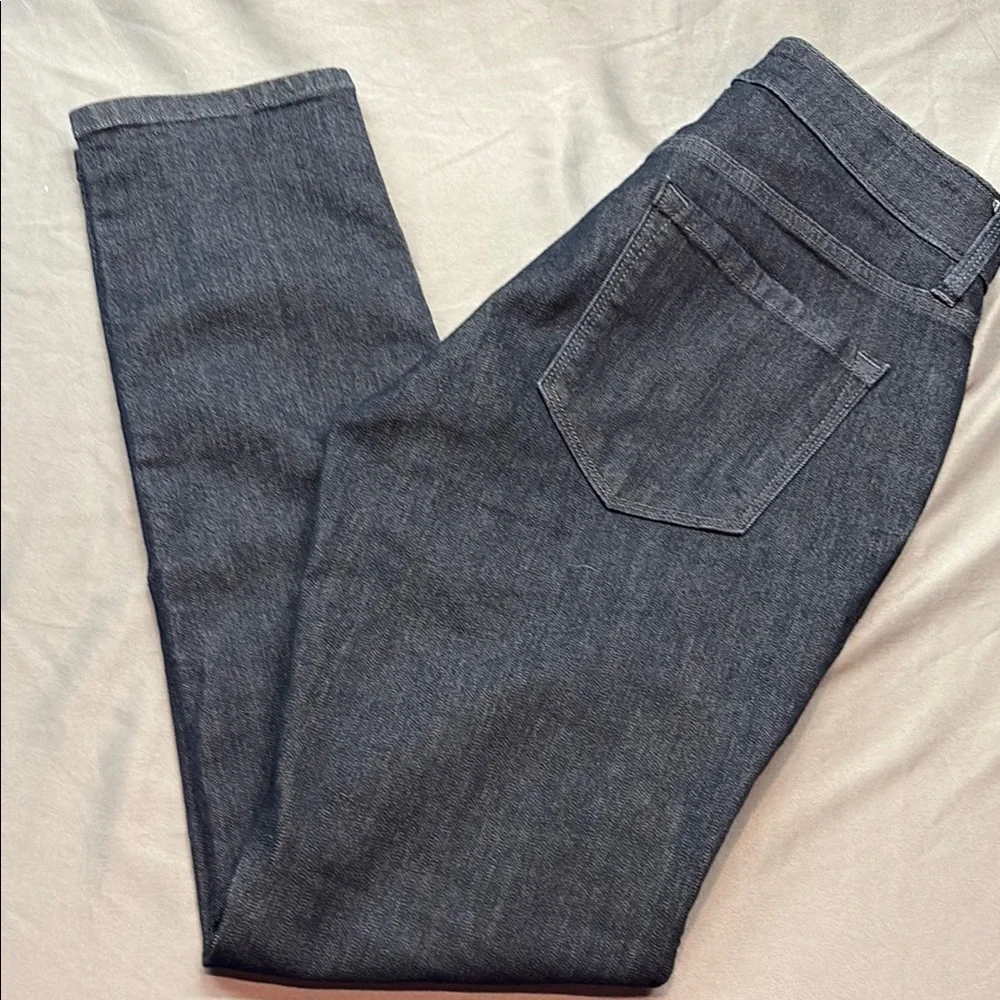LOFT Women's Size 6 Curvy Skinny Dark Wash Mid-Rise Stretch‎ Denim Blue Jeans